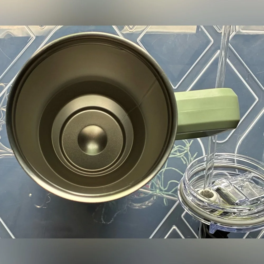 🧋Francesca’s Checkered Green and Purple Tumbler with Lid and Straw - Picture 6 of 12